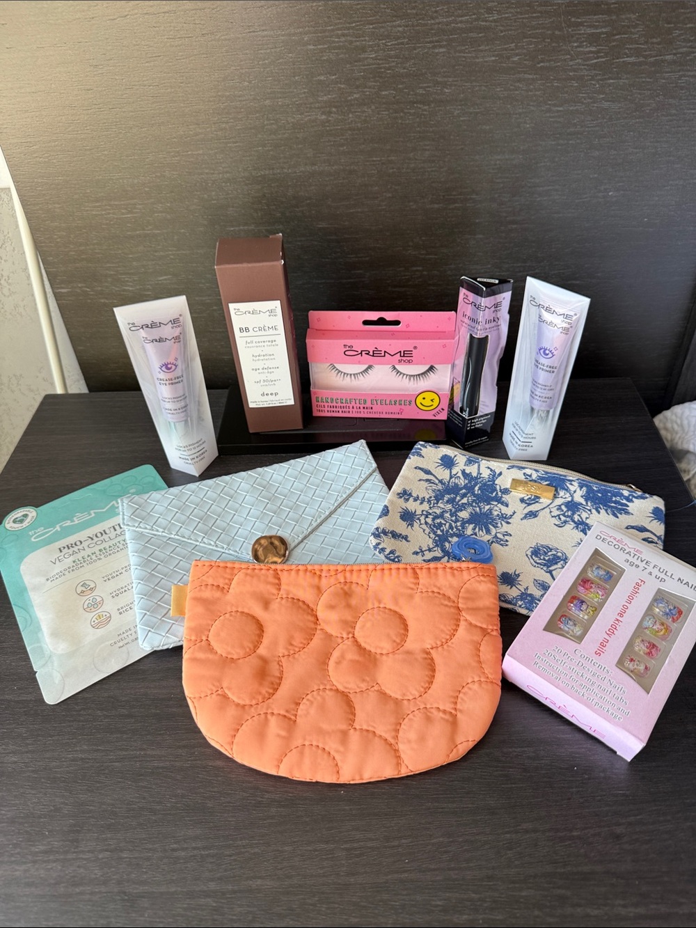 Creme shop bundle and 3 ipsy bags